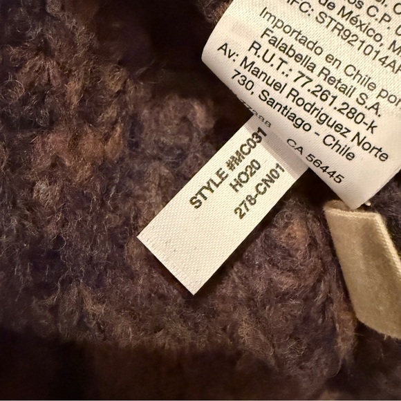 Madewell Pointelle Mockneck Long Sleeve Pullover Sweater in‎ Heather Eggplant M - Picture 9 of 12